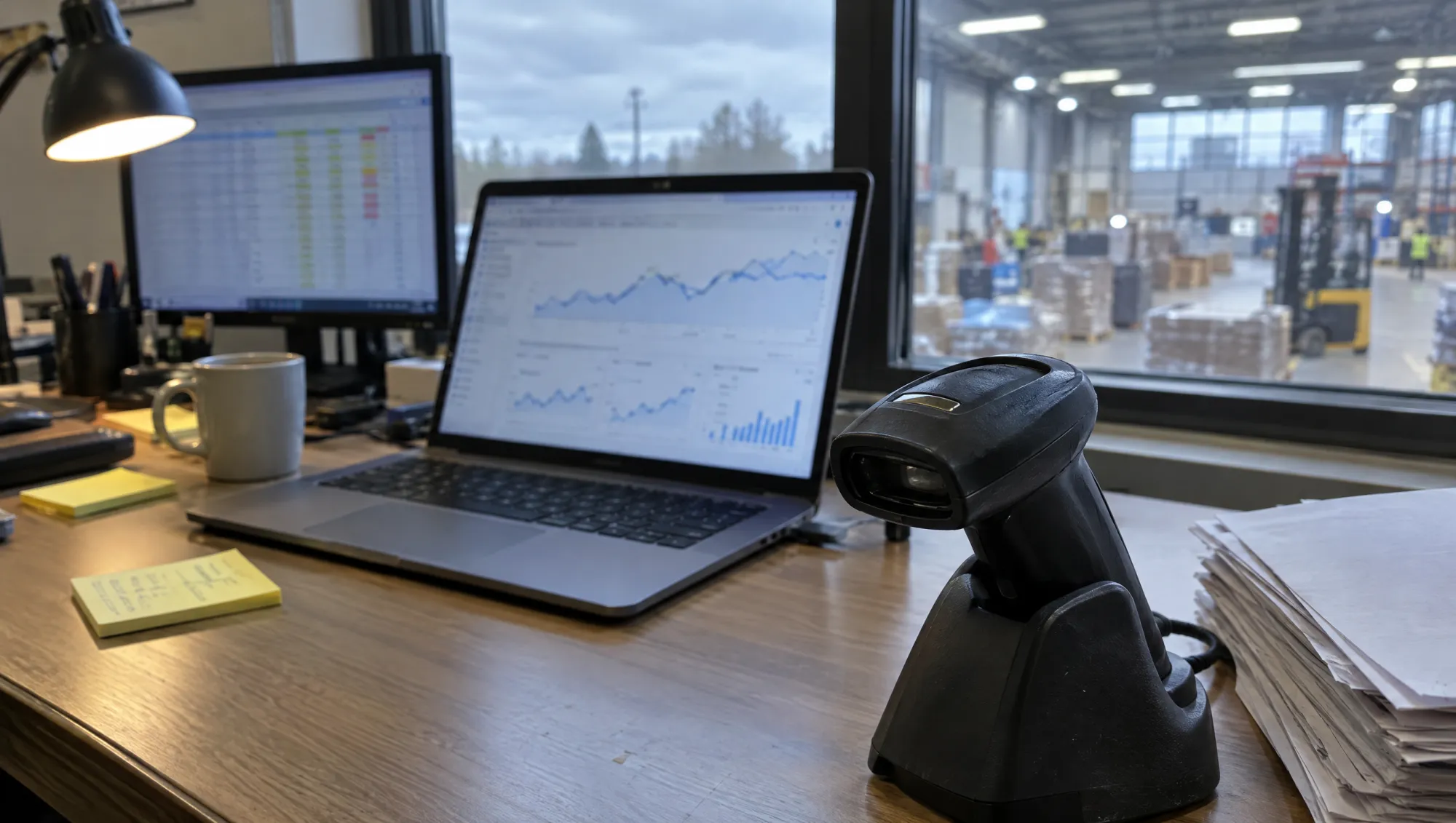 Operations desk with marketplace dashboards